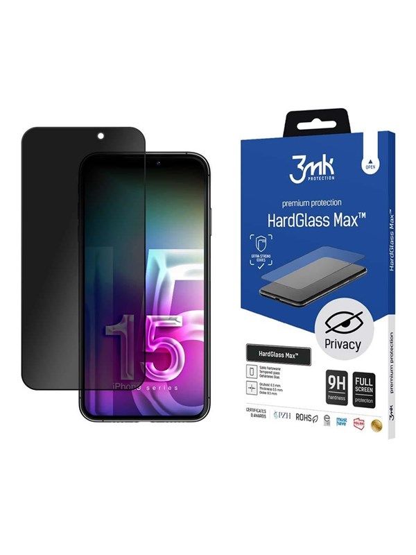3mk Apple iPhone 15 Plus -  HardGlass Max Privacy™