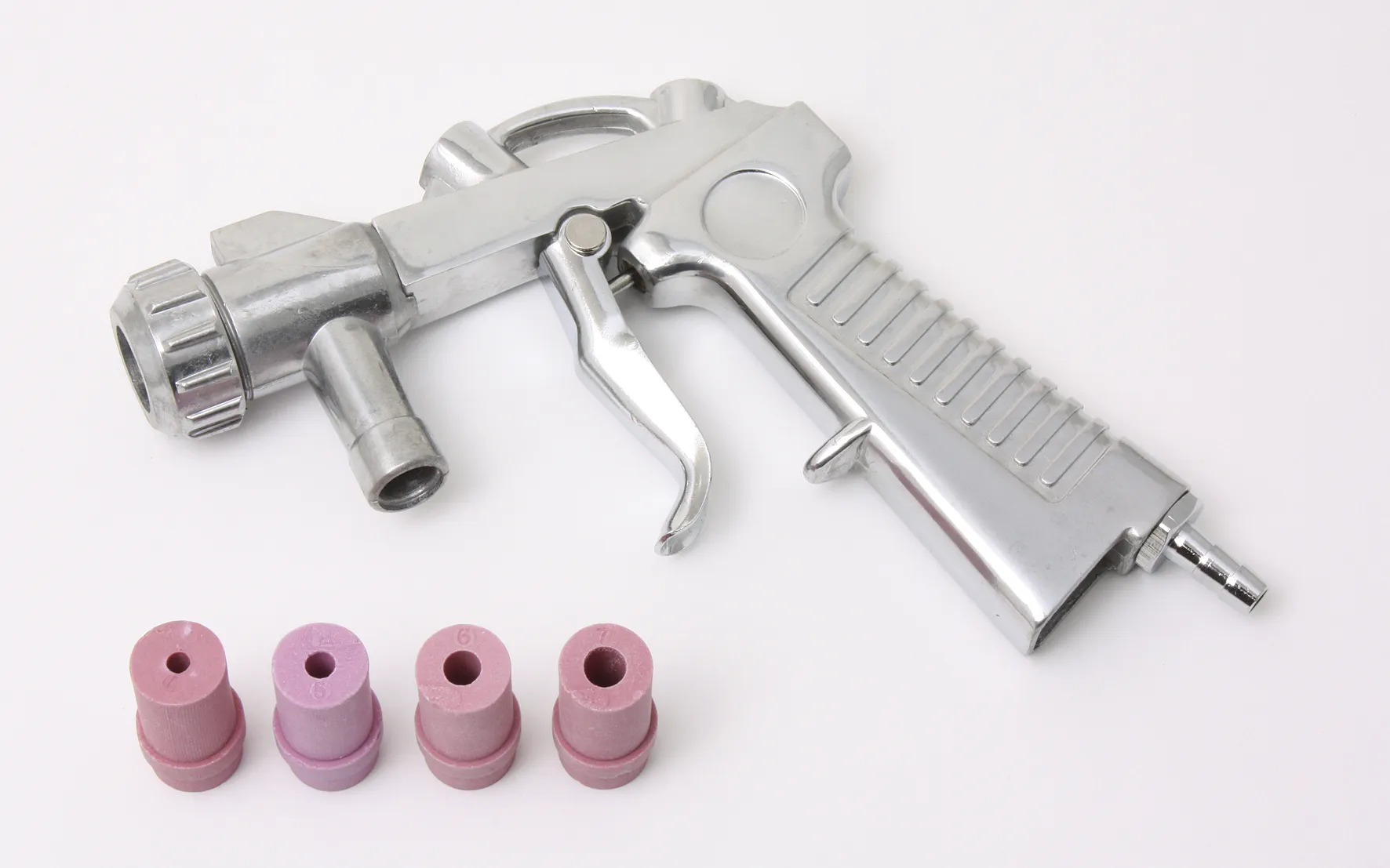 Sandblåsepistol med 4 dyser