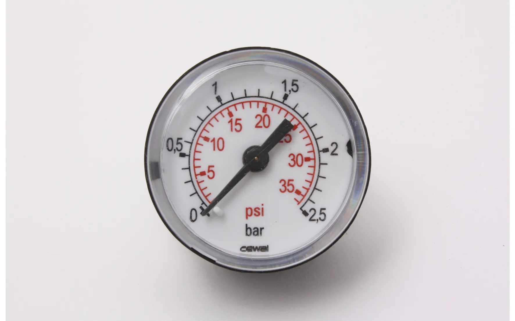 0-2 bar, ø40 mm manometer
