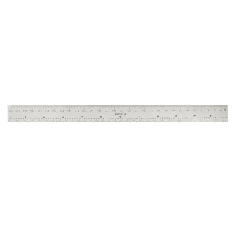 Mattforkromet linjal 300 mm for 10448180