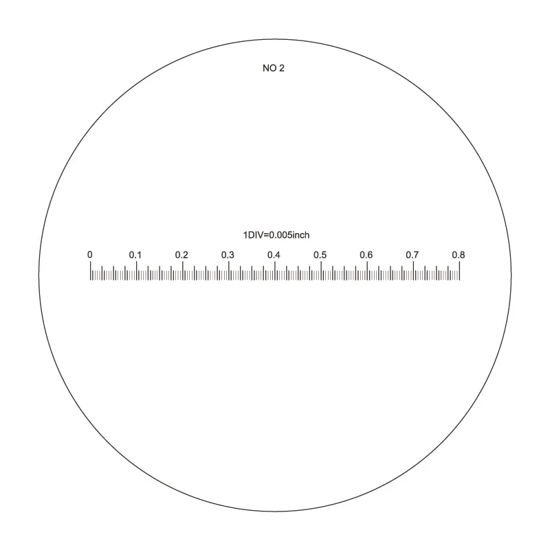 Skala nr. 2 til målelupe 10X forstørrelse (art. 15405226)