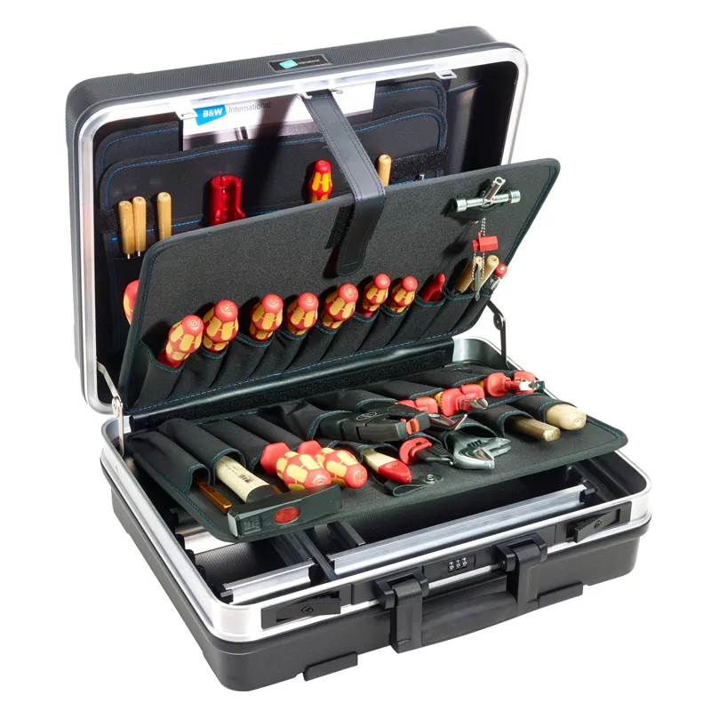BASE verktøykoffert 460x355x170, Volum: 28L Modell: 120.02/P (Lommer)