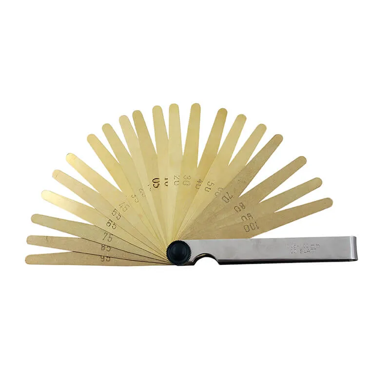 Søkerblader messing 0,05-1 mm (20 blader) 100 mm (Antimagnetisk)