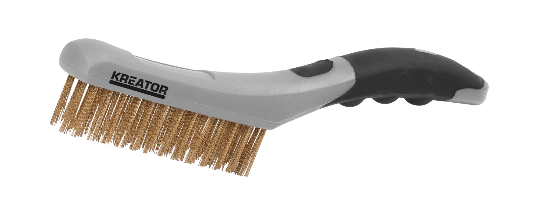 Stålbørste 4 rader messing - ergo