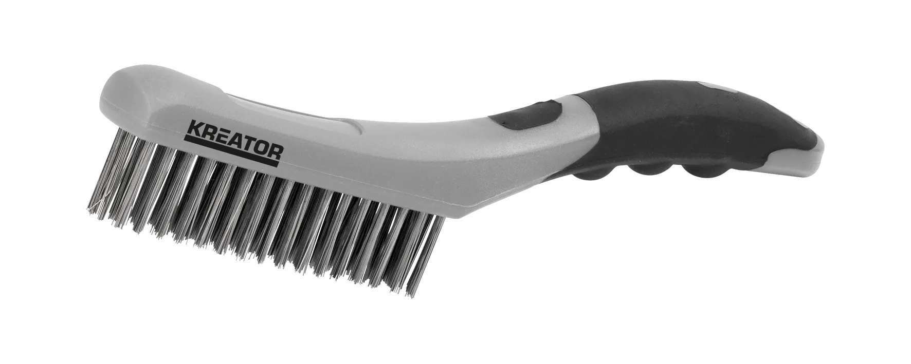 Stålbørste 4 rader - ergonomisk grep