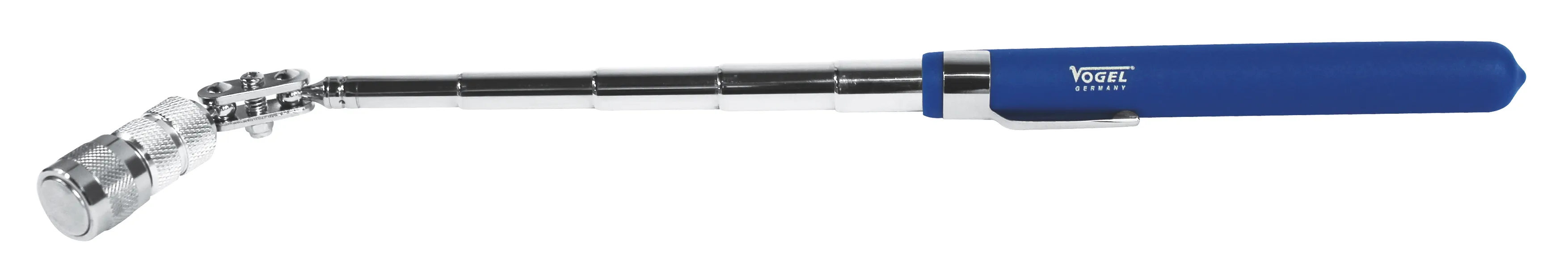 Kraftig teleskopmagnet med 360° LED