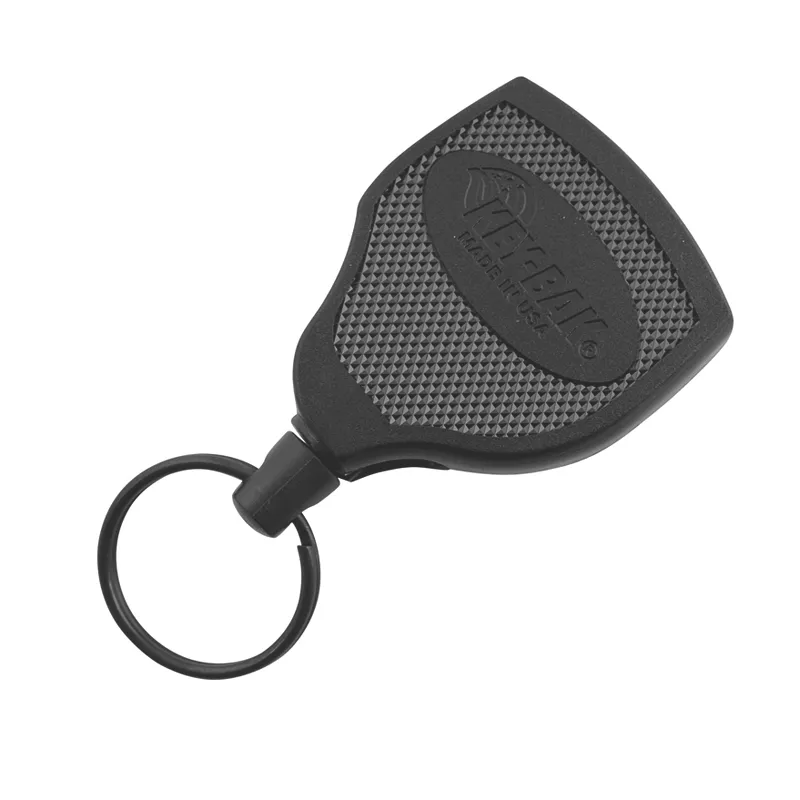 KEY-BAK nøkkelholder med 90° roterbar trommel med kevlar-wire og belteklips (S48K Heavy Duty)