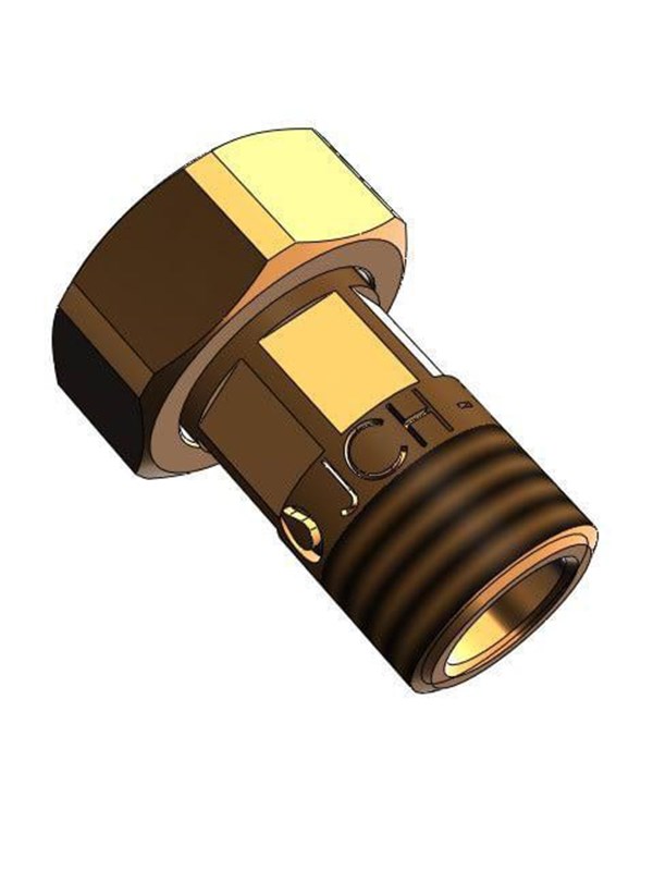 JCH meterunion 2086 1 x 34 x 50 mm gunmetal