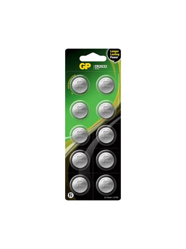 GP battery - 10 × CR2032 - Li