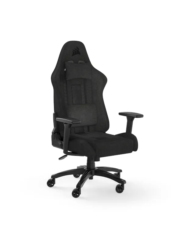 Corsair TC100 Relaxed Fabric Gamingstol - Svart - Stoff - Opptil 120 kg