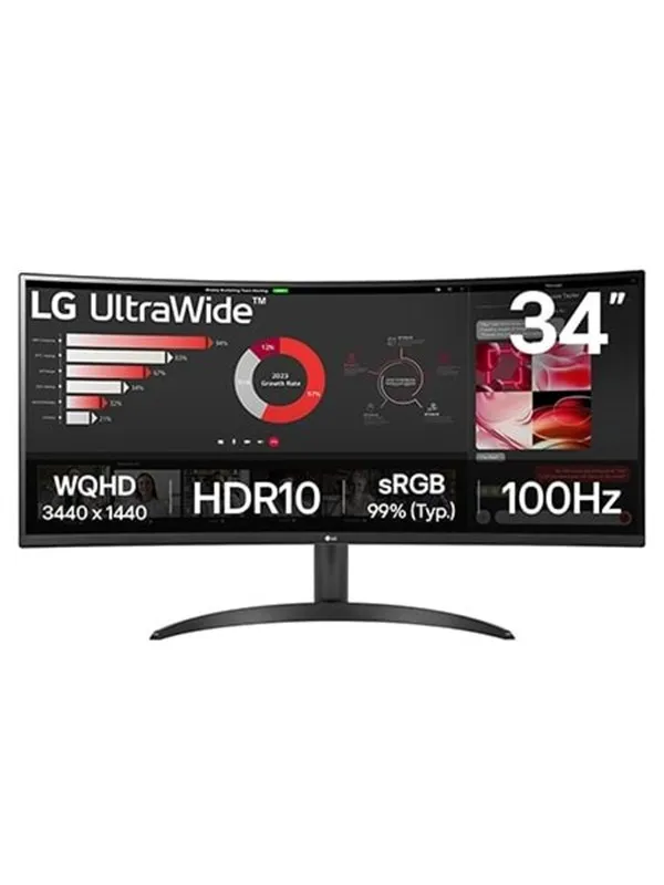 34" LG UltraWide 34WR50QK-B - 3440x1440 (UWQHD) - 100Hz - VA