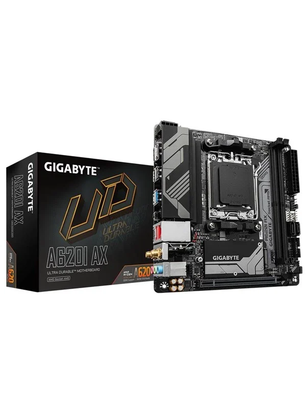 GIGABYTE A620I AX Hovedkort - AMD A620 - AMD AM5 socket - DDR5 RAM - Mini-ITX