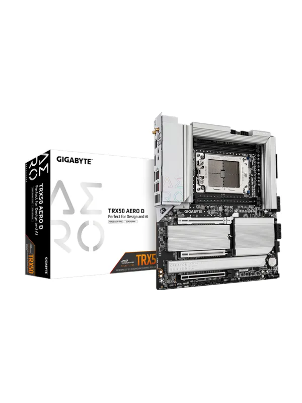 GIGABYTE TRX50 AERO D Hovedkort - AMD TRX50 - AMD sTR5 socket - DDR5 RAM - Extended ATX