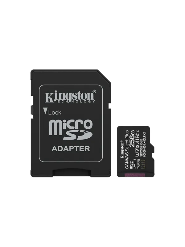 Kingston Canvas Select Plus Gen3 MicroSD/SD - 150MB/s - 256GB