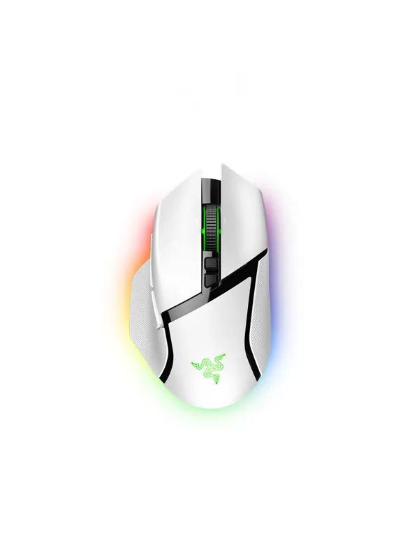 Razer Basilisk V3 Pro - Mercury - Gaming mus - Optisk - 11 - Hvit med RGB lys
