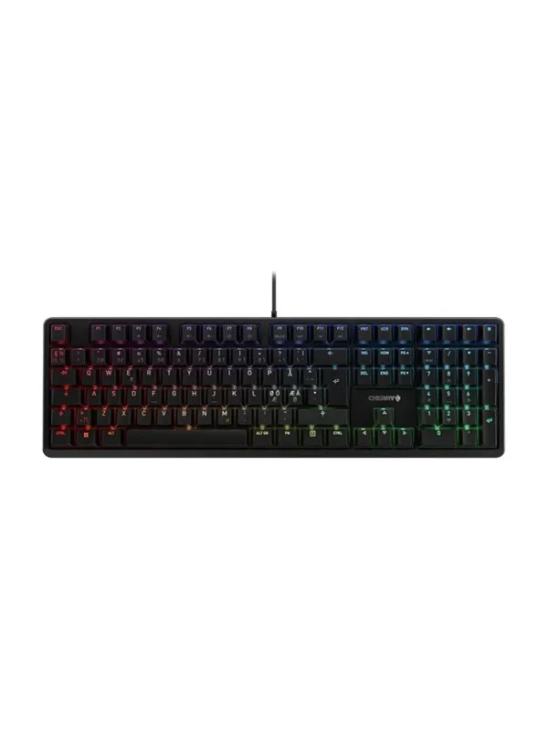Cherry G80-3000N RGB - Gamingtastatur - Nordisk - Svart