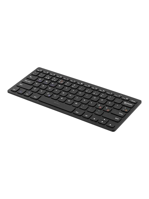 Deltaco TB-631 mini Keyboard Bluetooth - Nordic - black - Tastatur - Nordisk - Svart