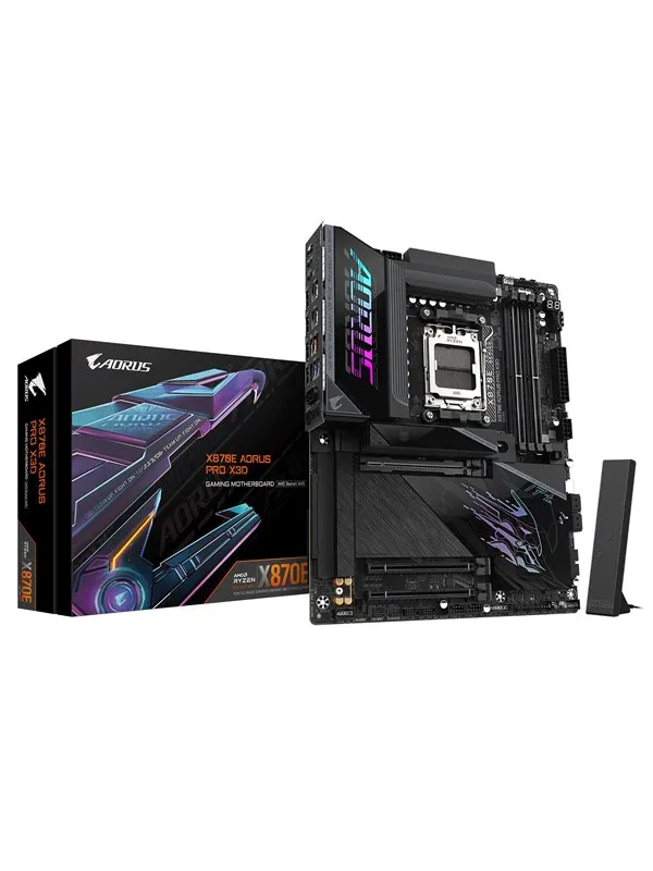 GIGABYTE AORUS X870E PRO X3D Hovedkort - AMD X870E - AMD AM5 socket - DDR5 RAM - ATX