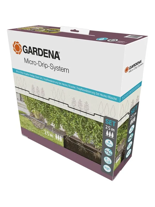 Gardena Micro-Drip-vanning Hekk-/Busk-Sett (25 m)