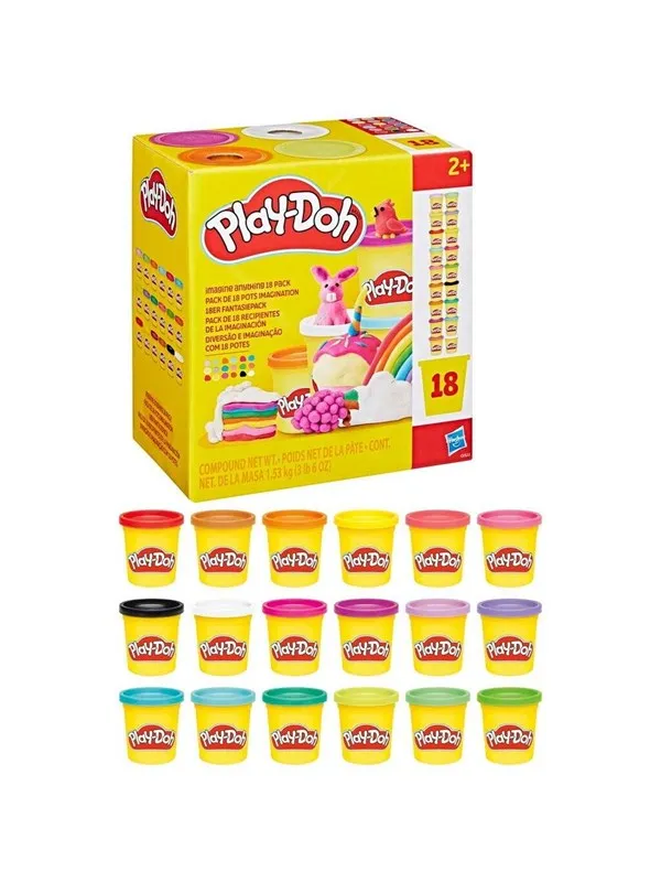 Play-Doh Imagine Anything 18 bokser, 1,53 kg