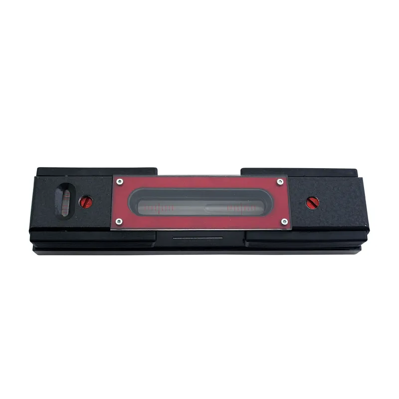 Maskinvaterpass 200x0,02 mm med magneter på arbeidsflaten