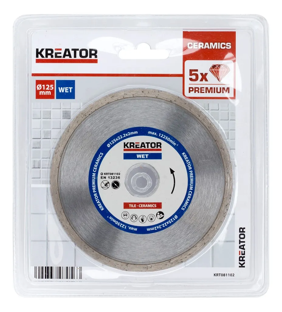 Diamantblader for fliser 125 mm PREMIUM