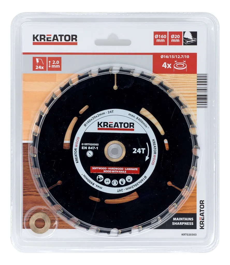 Sirkelsagblad 160 mm FS - 24 HM tenner