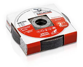 Slipeplater metall Ø 115x6,0 mm - 3 stk