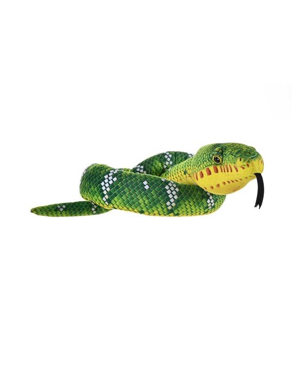 Wild Republic Plush Toy Snakes 137 cm Emerald Tree Boa Corallus
