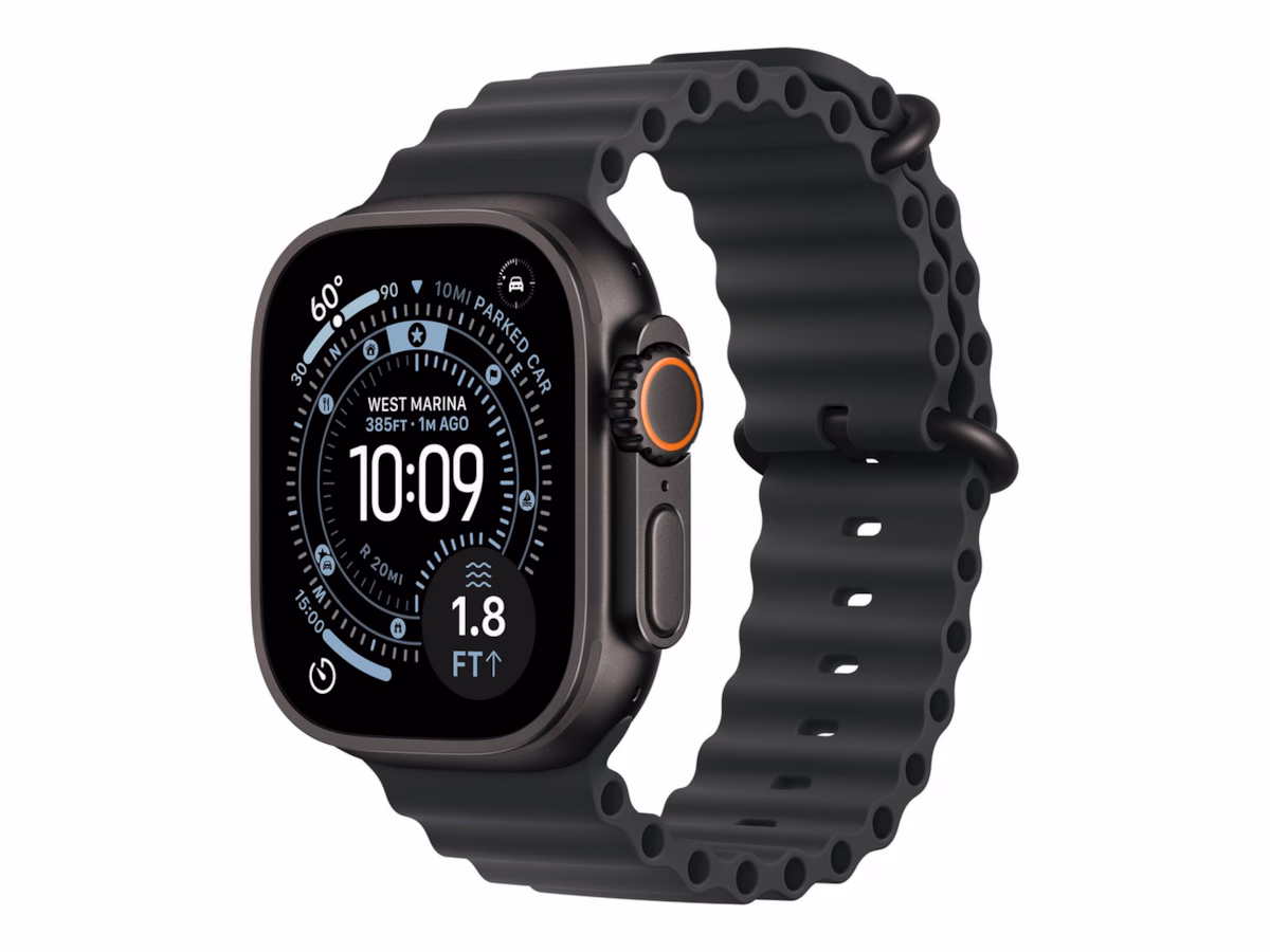 Apple Watch Ultra 3 GPS + Cellular 49mm Black Titanium Case with Black Ocean Band
