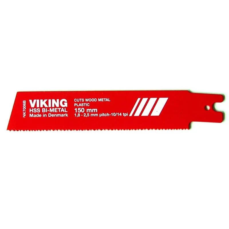 Viking bajonettsagblad Bi-metall 150 x 10/14 tpi à 5 stk. til metall, tre, plast