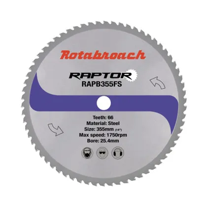 Rotabroach RAPTOR HM blad 355x25,4 Z66