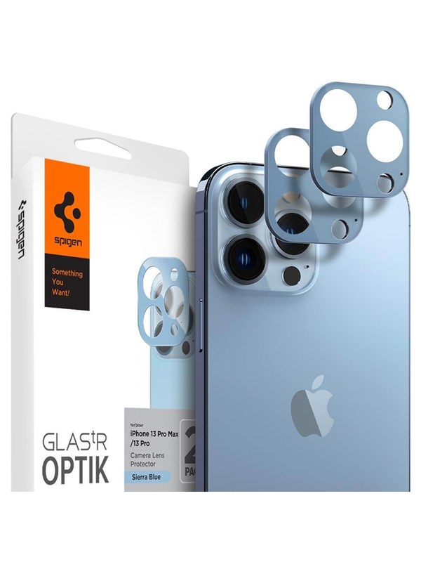 Spigen tR Optik 2 Pack - sierra blue - iPhone 13 Pro/13 Pro Max