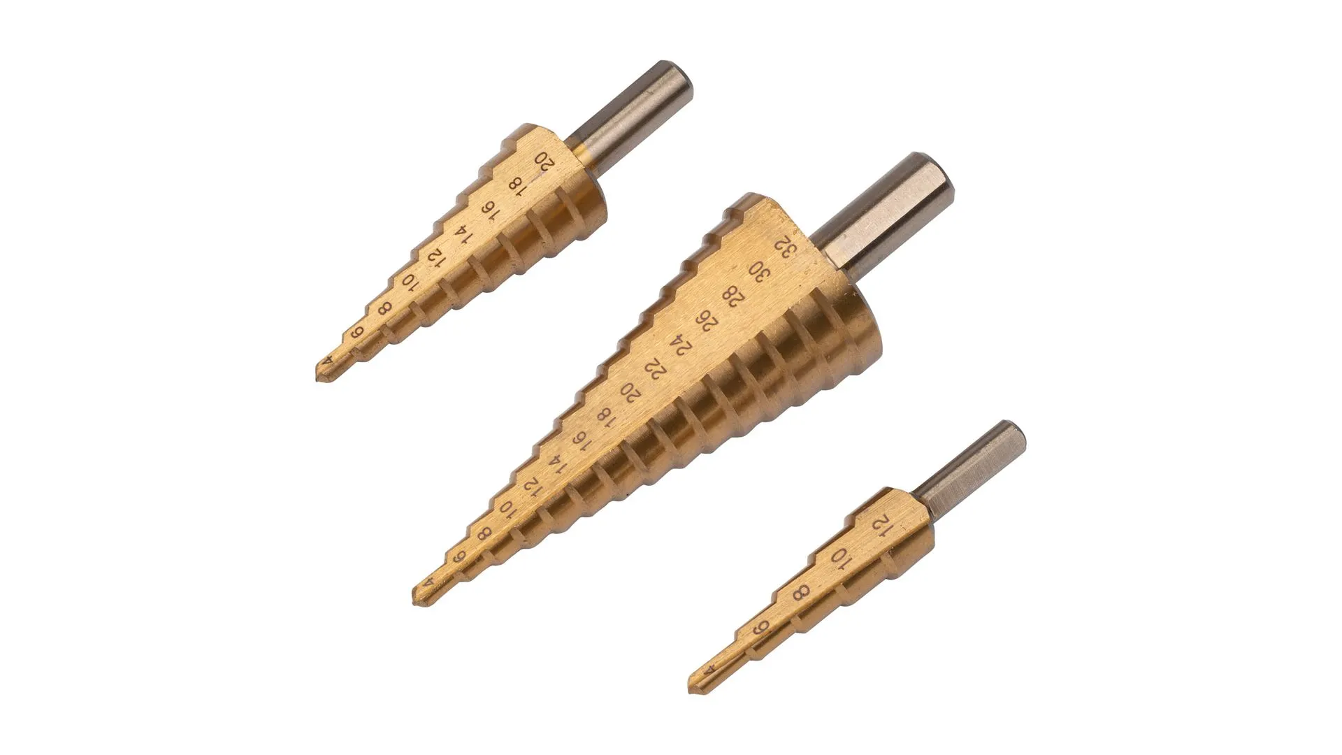 Trappeborsett 3 deler 4 - 32 mm