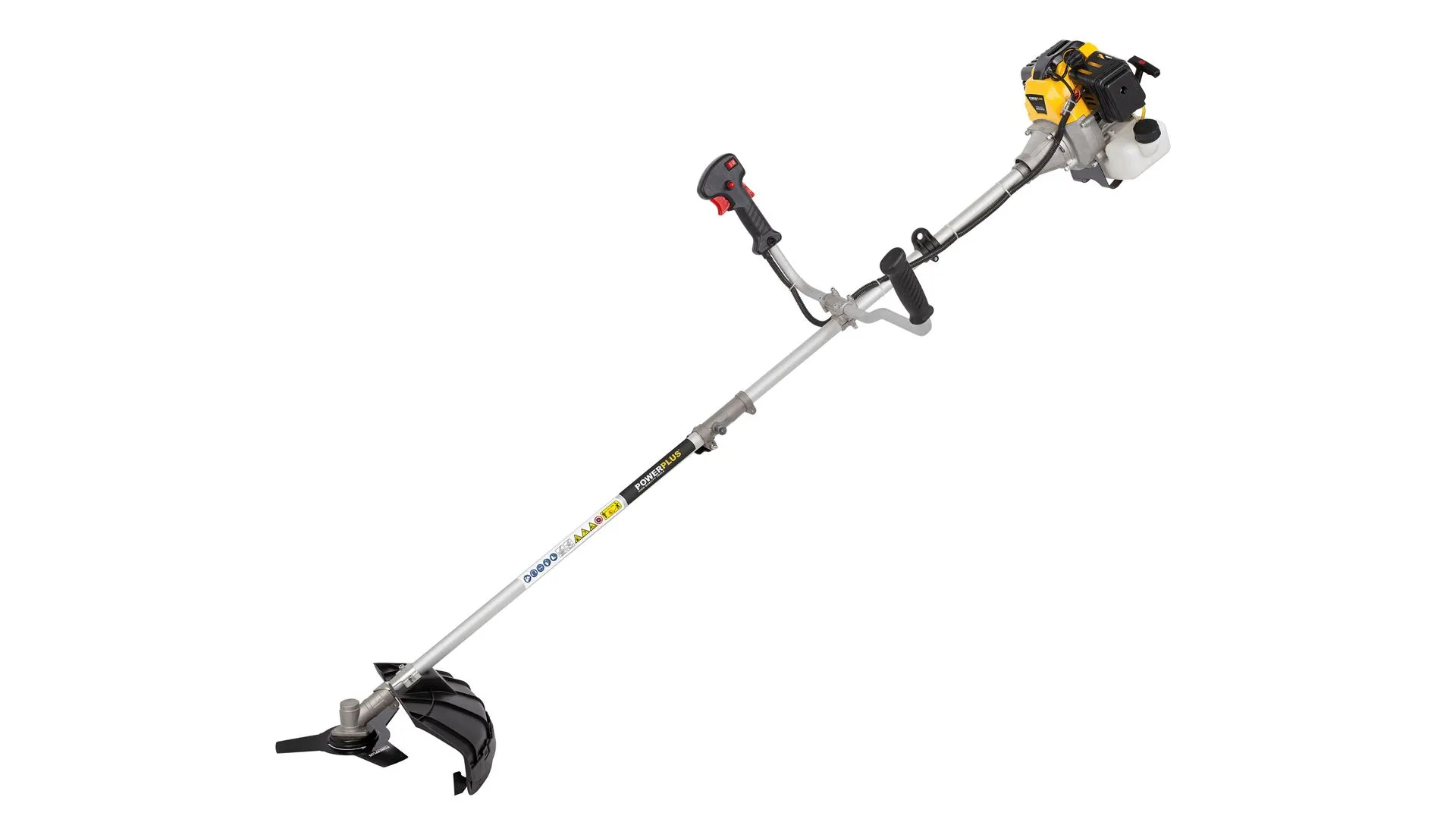 Bensin ryddesag og gresstrimmer 2 i 1