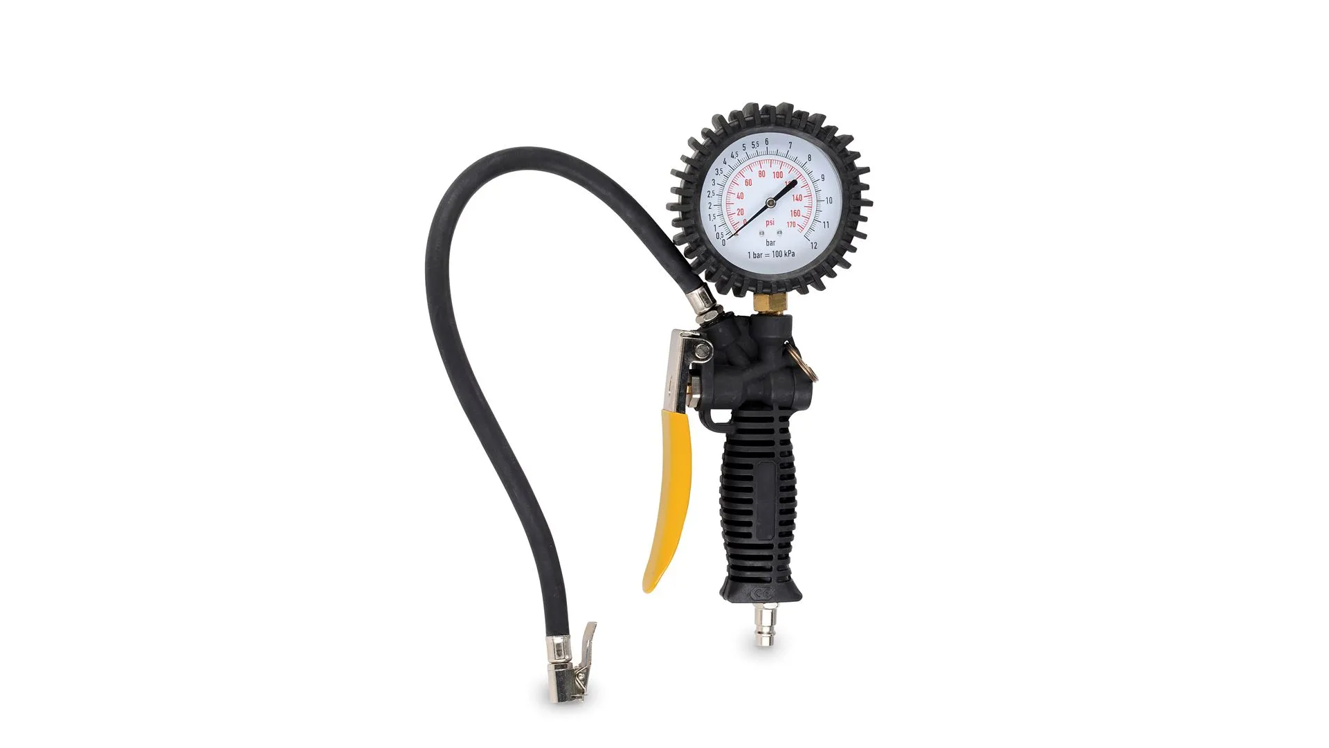 Trykkluft pumpistol med manometer