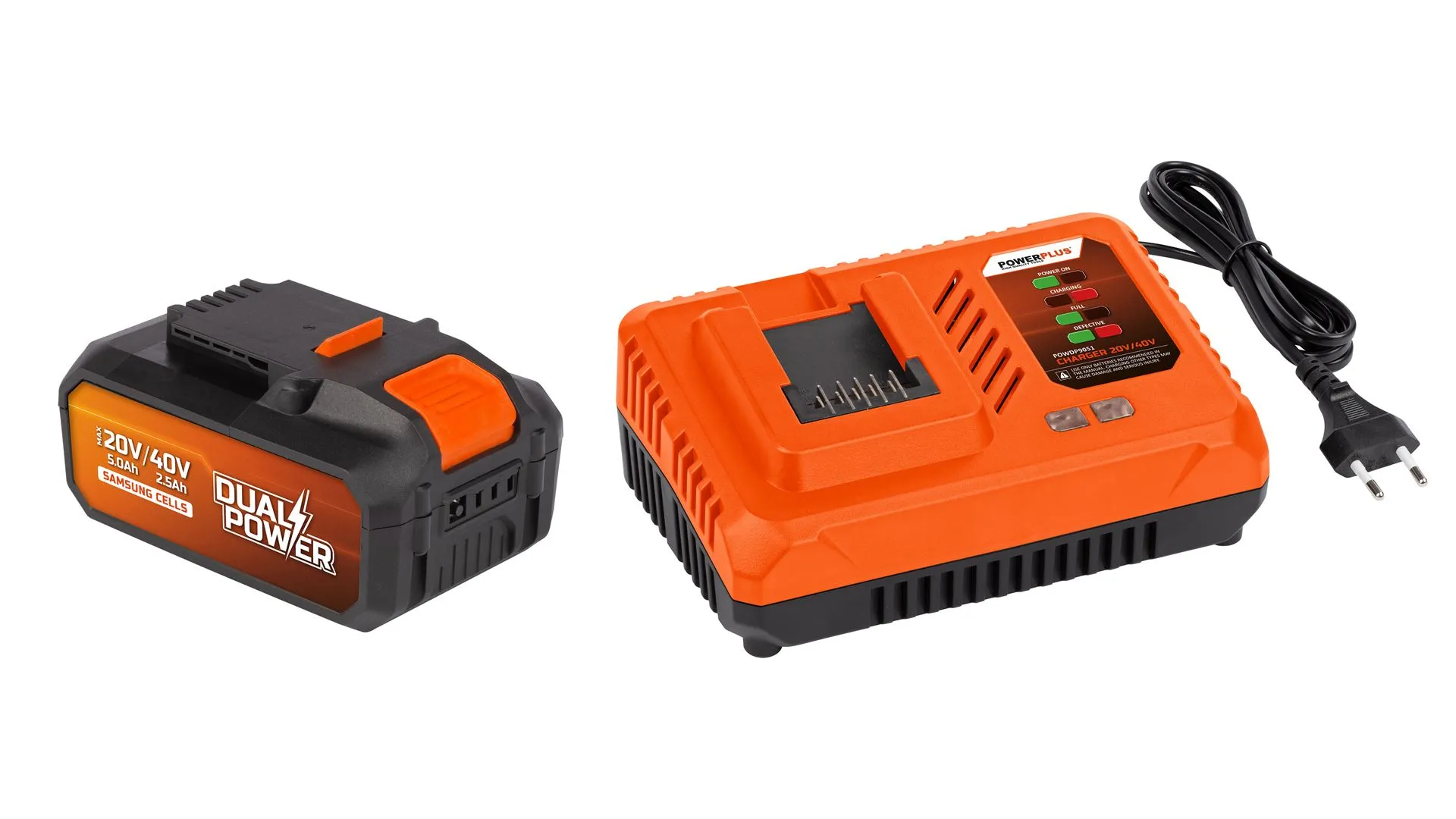 Batteri 40 Volt - Lader 20/40 Volt