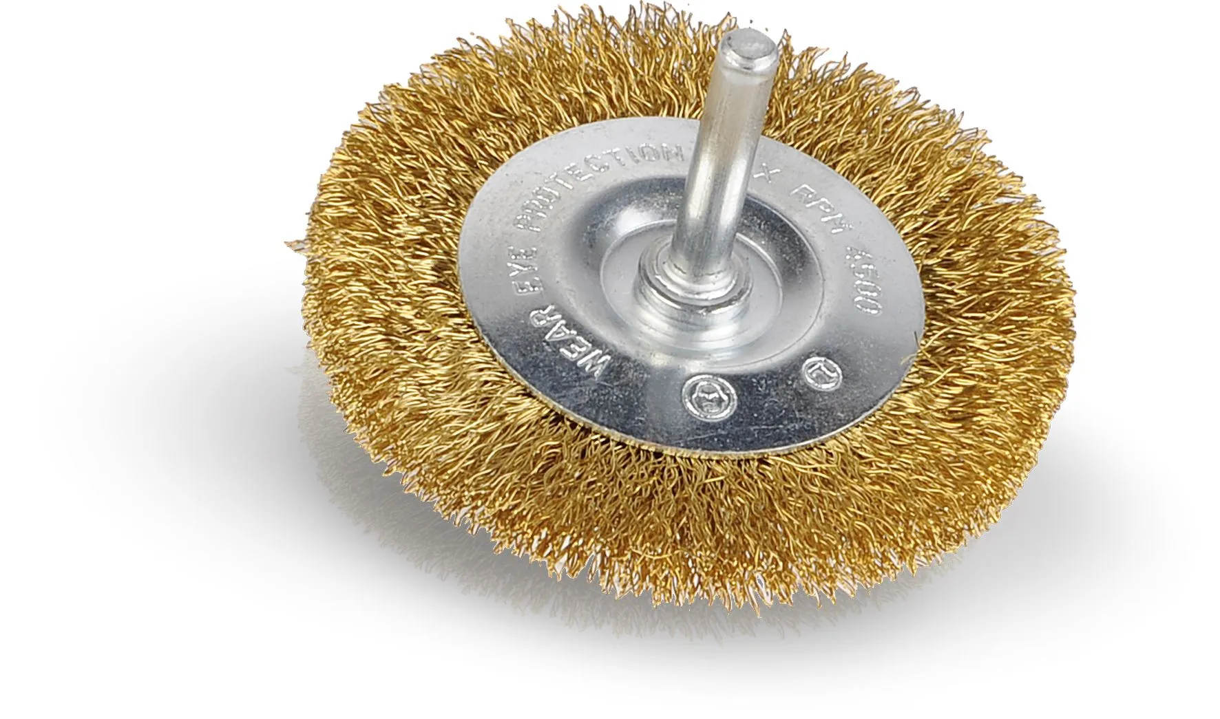 Skivebørste Ø 75 mm kobber - drill