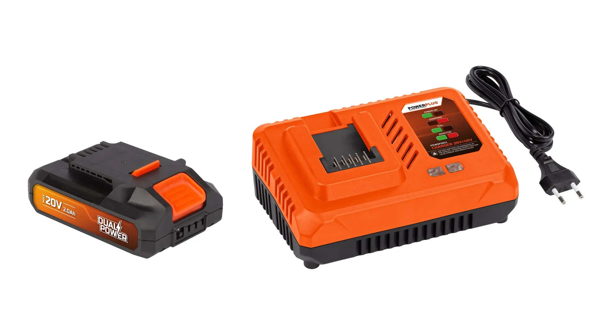 Batteri 20 Volt - Lader 20/40 Volt