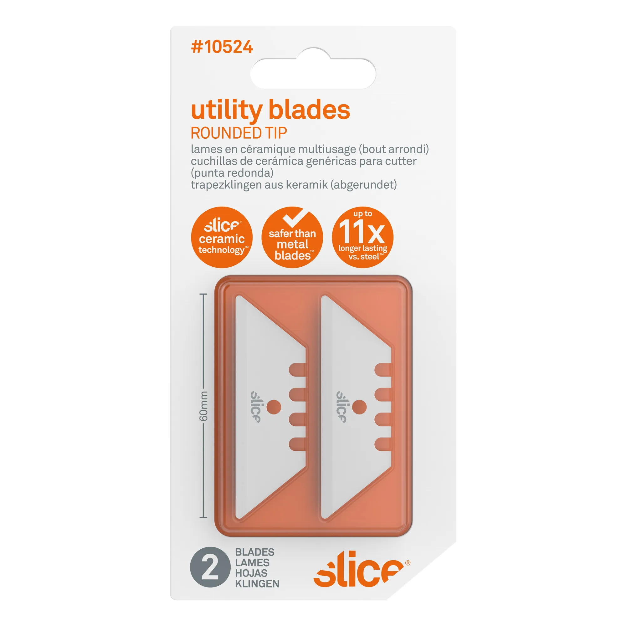 Slice® Knivblad 10524 afrundet til standardkniv