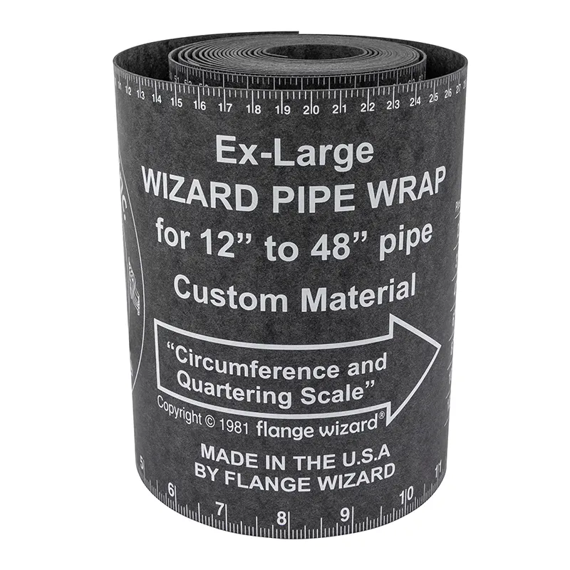 FLANGE WIZARD Wrap-Around WW-19 Ekstra-Stor for 12"-48" rør (180" Lengde / 7" Bredde)
