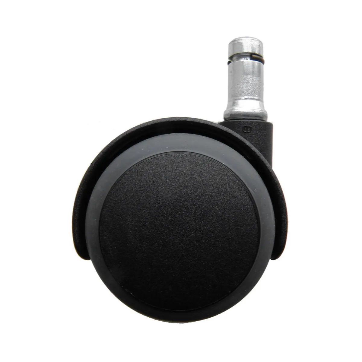 Dobbelt reservehjul Ø50 mm treghetsgående med Ø11 stift med PU-bane