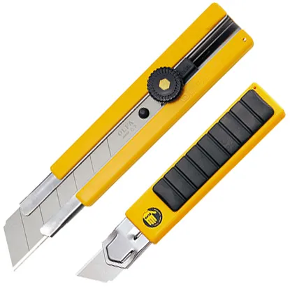 Olfa H-1 kniv 25 mm knekk-av blad og skrulås