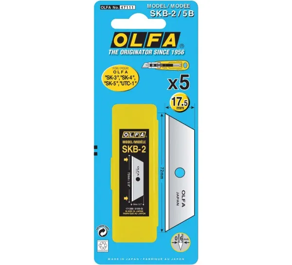 BATO Olfa sikkerhetsknivblader. SKB-2/5B.
