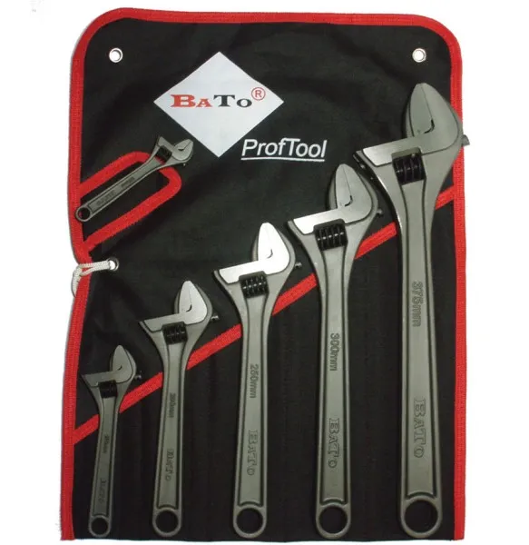 BATO Skiftenøkkelsett. 4-15". 6 deler.