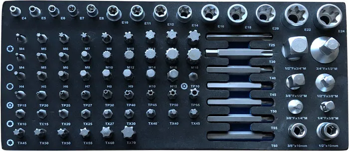 BATO Autobits-/E-toppsett / adapter. EVA 1/3.
