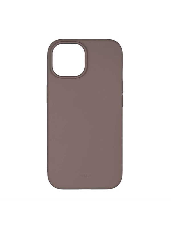 ONSALA Phone Case with Silicone Feel Chocolate - iPhone 13/14/15