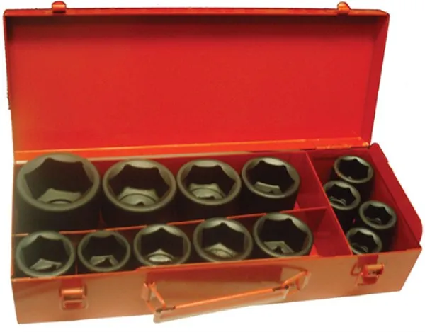 BATO Kraftpipenøkkelsett 3/4" 21-50mm kort. 13 deler.