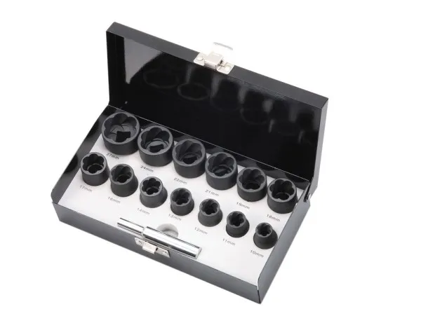 BATO Kraftdemontasje Twisttopsett 1/2" 10-27mm kort. 14 deler.