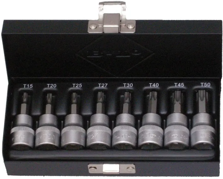 BATO Stifttoppsett 3/8" Torx 15-50. 8 deler.